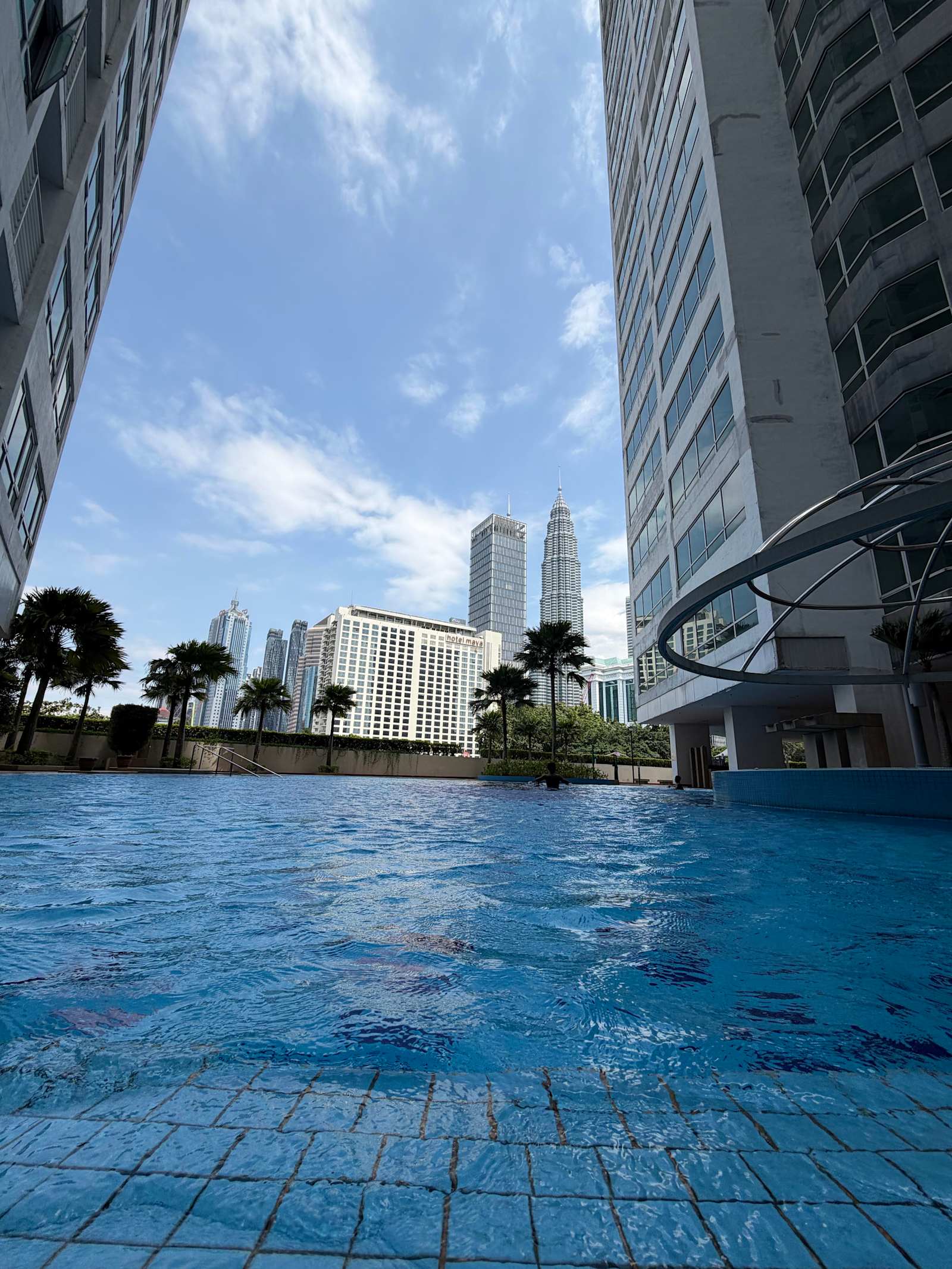 Crest Residence pool facing the skyline